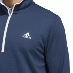 ADIDAS PRIMEGREEN 1/4 ZIP GOLF PULLOVER – NAVY / WHITE -CLUBS Sales Shop HF2974 APP on model detail 600x600 1