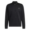 ADIDAS DWR LC 1/4-ZIP GOLF PULLOVER – BLACK -CLUBS Sales Shop HM8280 1 APPAREL Photography Front View white 600x600 1