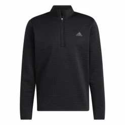 ADIDAS DWR LC 1/4-ZIP GOLF PULLOVER – BLACK