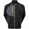 FOOTJOY HYDROTOUR WATERPROOF GOLF RAIN JACKET – BLACK / CHARCOAL / LIME