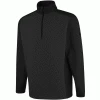 ISLAND GREEN JACQUARD KNIT 1/2 ZIP PULLOVER – BLACK