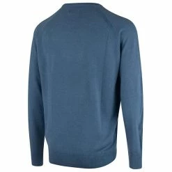 ISLAND GREEN RAGLAN SLEEVE CREW NECK GOLF SWEATER – AIRFORCE -CLUBS Sales Shop IGRAGLANMARINE 2 600x600 1