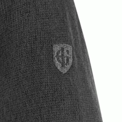 ISLAND GREEN FINE KNIT SUPERSOFT 1/4 ZIP JUMPER – CHARCOAL MARL -CLUBS Sales Shop IGSSCHARC2 600x600 1