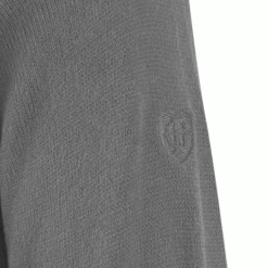ISLAND GREEN FINE KNIT SUPERSOFT 1/4 ZIP JUMPER – LIGHT GREY -CLUBS Sales Shop IGSSGREY2 600x600 1