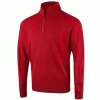 ISLAND GREEN FINE KNIT SUPERSOFT 1/4 ZIP JUMPER – RED -CLUBS Sales Shop IGSSRED 600x600 1