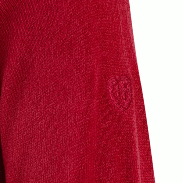 ISLAND GREEN FINE KNIT SUPERSOFT 1/4 ZIP JUMPER – RED 4 ISLAND GREEN FINE KNIT SUPERSOFT 1/4 ZIP JUMPER – RED - Image 2