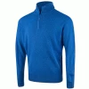 ISLAND GREEN FINE KNIT SUPERSOFT 1/4 ZIP JUMPER – ROYAL BLUE