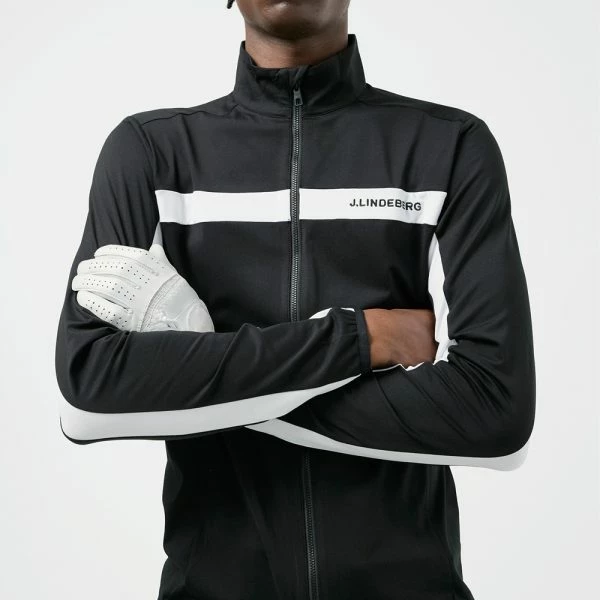 J.LINDEBERG JARVIS MID LAYER GOLF JACKET – BLACK 10 J.LINDEBERG JARVIS MID LAYER GOLF JACKET – BLACK - Image 8