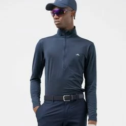 J.LINDEBERG LUKE 1/2 ZIP MIDLAYER – NAVY -CLUBS Sales Shop JL Luke Navy 5 600x600 1