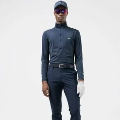 J.LINDEBERG LUKE 1/2 ZIP MIDLAYER – NAVY -CLUBS Sales Shop JL Luke Navy 7 600x600 1