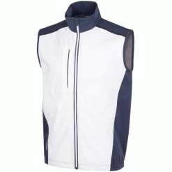 GALVIN GREEN LION GOLF BODY WARMER – WHITE / NAVY