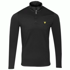 LYLE & SCOTT TECH 1/4 ZIP MIDLAYER – JET BLACK