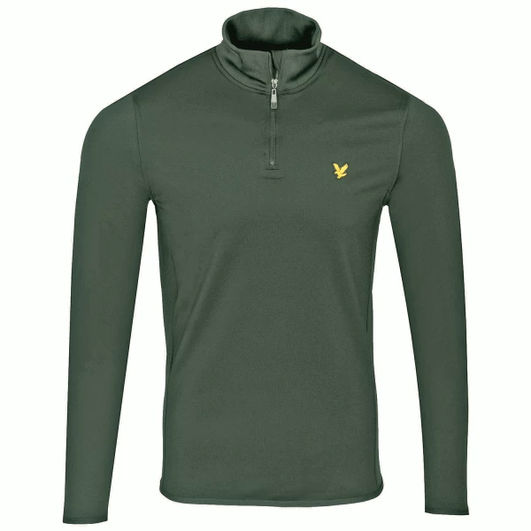 LYLE & SCOTT TECH 1/4 ZIP MIDLAYER – CACTUS GREEN 3 LYLE & SCOTT TECH 1/4 ZIP MIDLAYER – CACTUS GREEN