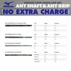 MIZUNO PRO 223 IRONS / STEEL SHAFTS -CLUBS Sales Shop MIZSHAFT4 600x600 5