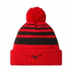 MIZUNO BREATH THERMO POM BEANIE – RED