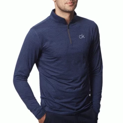 CALVIN KLEIN NEWPORT 1/2 ZIP GOLF PULLOVER – NAVY MARL -CLUBS Sales Shop NEWPORTN4 600x600 1