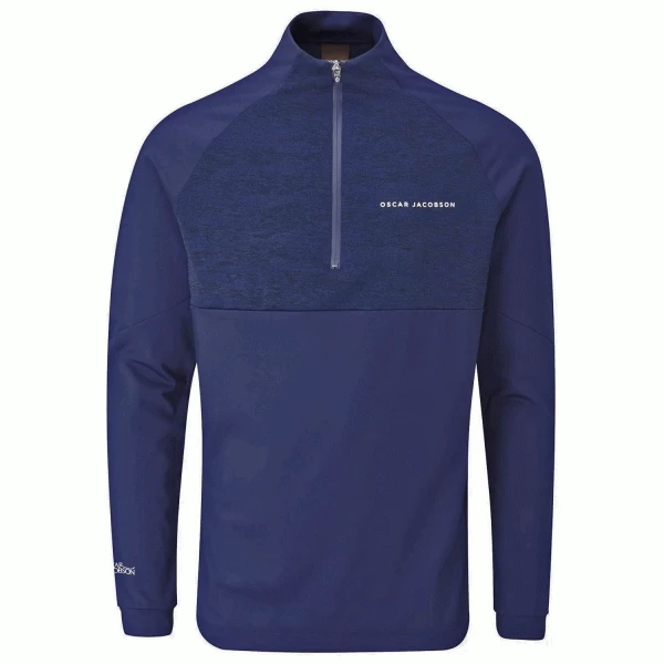 OSCAR JACOBSON LEXINTON 1/4 ZIP JUMPER – NAVY 3 OSCAR JACOBSON LEXINTON 1/4 ZIP JUMPER – NAVY