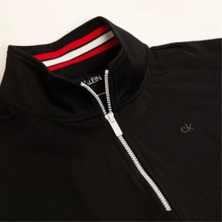 CALVIN KLEIN ORBIT 1/2 ZIP GOLF PULLOVER – BLACK / RED -CLUBS Sales Shop ORBIT BLACKRED2 1 600x600 1
