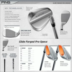 PING GLIDE FORGED PRO GOLF WEDGES / GRAPHITE SHAFT -CLUBS Sales Shop PGFSPEC 600x600 2