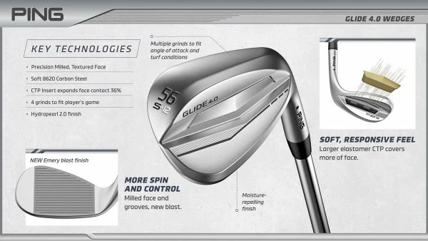 PING GLIDE 4.0 GOLF WEDGES – STEEL SHAFT 9 PING GLIDE 4.0 GOLF WEDGES – STEEL SHAFT - Image 7