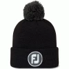 FOOTJOY POM POM GOLF BEANIE – BLACK -CLUBS Sales Shop POMPOM SOLID BLACK 600x600 1