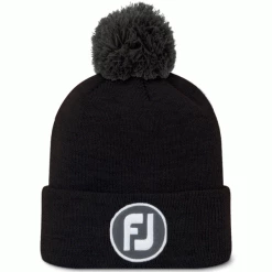 FOOTJOY POM POM GOLF BEANIE – BLACK