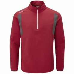 PING POWER GOLF PULLOVER – FIREBRICK