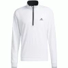 ADIDAS PRIMEGREEN 1/4 ZIP GOLF PULLOVER – WHITE