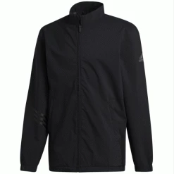 ADIDAS PROVISIONAL FULL ZIP GOLF RAIN JACKET – BLACK