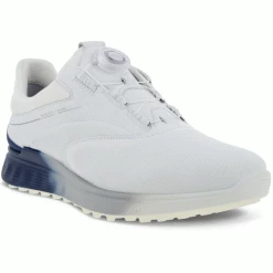 ECCO 2023 S-THREE BOA GORE-TEX® GOLF SHOES – WHITE / BLUE DEPTHS -CLUBS Sales Shop S THREEBOA WHITE2 600x600 1