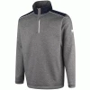 ISLAND GREEN SEAM POCKETS THERMAL 1/4 ZIP PULLOVER – GREY MARL