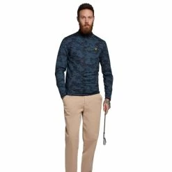 LYLE & SCOTT SEAFOAM 1/4 ZIP MIDLAYER – DARK NAVY -CLUBS Sales Shop SFOAMMIDNVY 4 600x600 1