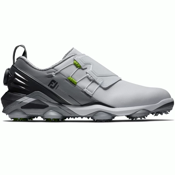 FOOTJOY TOUR ALPHA BOA 55509 GOLF SHOES – WHITE / CHARCOAL / GREY 3 FOOTJOY TOUR ALPHA BOA 55509 GOLF SHOES – WHITE / CHARCOAL / GREY