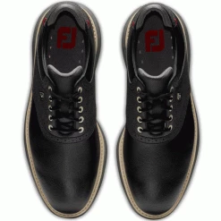 FOOTJOY FJ TRADITIONS 57904 GOLF SHOES – BLACK -CLUBS Sales Shop TRADIONS BLACK4 600x600 1