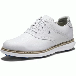 FOOTJOY FJ TRADITIONS 57903 GOLF SHOES – WHITE -CLUBS Sales Shop TRADIONS WHITE2 600x600 1