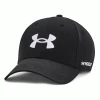 UNDER ARMOUR UA GOLF96 ADJUSTABLE GOLF CAP – BLACK / WHITE