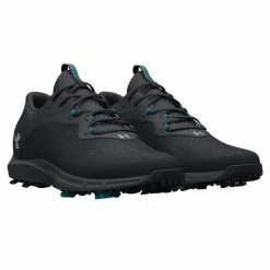 UNDER ARMOUR 2023 UA CHARGED DRAW 2 GOLF SHOES – BLACK -CLUBS Sales Shop UADRAWB4 600x600 1
