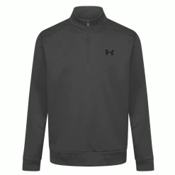 UNDER ARMOUR ColdGear® ARMOUR FLEECE 1/4 ZIP GOLF JUMPER – GREY