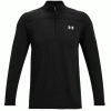 UNDER ARMOUR UA SEAMLESS 1/2 ZIP LIGHTWEIGHT GOLF PULLOVER – BLACK