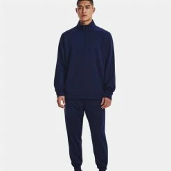 UNDER ARMOUR ColdGear® ARMOUR FLEECE 1/4 ZIP GOLF JUMPER – NAVY -CLUBS Sales Shop UA Fleece Navy 2 600x600 1