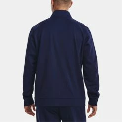 UNDER ARMOUR ColdGear® ARMOUR FLEECE 1/4 ZIP GOLF JUMPER – NAVY -CLUBS Sales Shop UA Fleece Navy 3 600x600 1