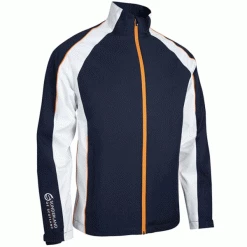 SUNDERLAND VANCOUVER PRO WATERPROOF GOLF JACKET – NAVY / WHITE / LAVA