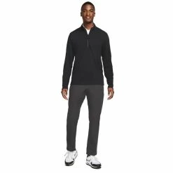 NIKE DRI-FIT VICTORY HALF ZIP TOP – BLACK -CLUBS Sales Shop VHZBLACK 5 600x600 1