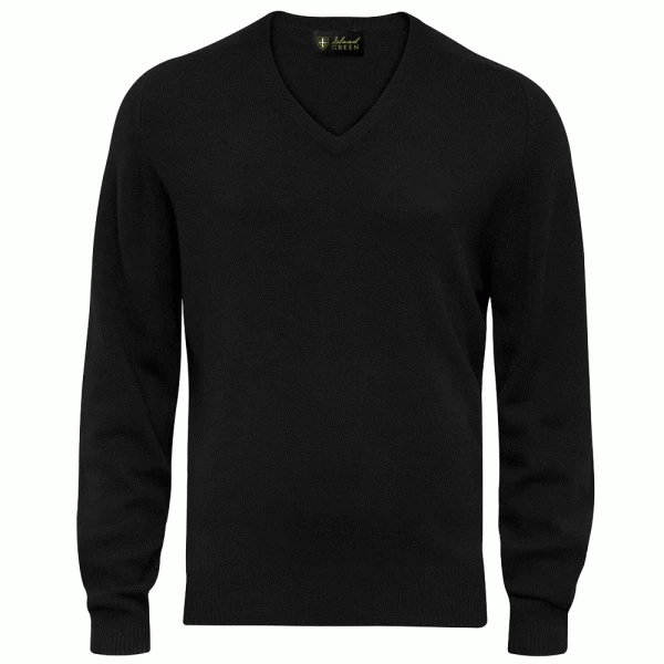 ISLAND GREEN SUPERSOFT FINE KNIT V NECK GOLF JUMPER – BLACK 3 ISLAND GREEN SUPERSOFT FINE KNIT V NECK GOLF JUMPER – BLACK