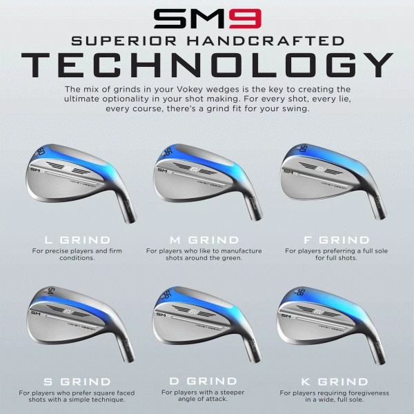 TITLEIST VOKEY SM9 WEDGES – JET BLACK 8 TITLEIST VOKEY SM9 WEDGES – JET BLACK - Image 6