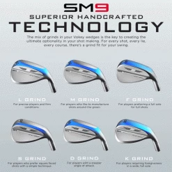 TITLEIST VOKEY SM9 WEDGES – BRUSHED STEEL -CLUBS Sales Shop VOKEYSM9TECH 600x600 3