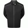 FOOTJOY FULL-ZIP WIND JACKET – BLACK / CHARCOAL -CLUBS Sales Shop WINDSHIRT BLACK 600x600 1