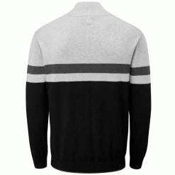 OSCAR JACOBSON WINDSOR PIN 1/2 ZIP SWEATER – BLACK -CLUBS Sales Shop WINDSOR PIN BLACK1 600x600 1