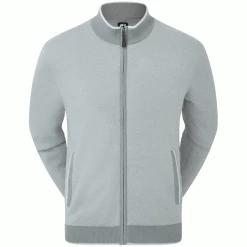 FOOTJOY WOOL BLEND LINED FULL ZIP PULLOVER – GREY