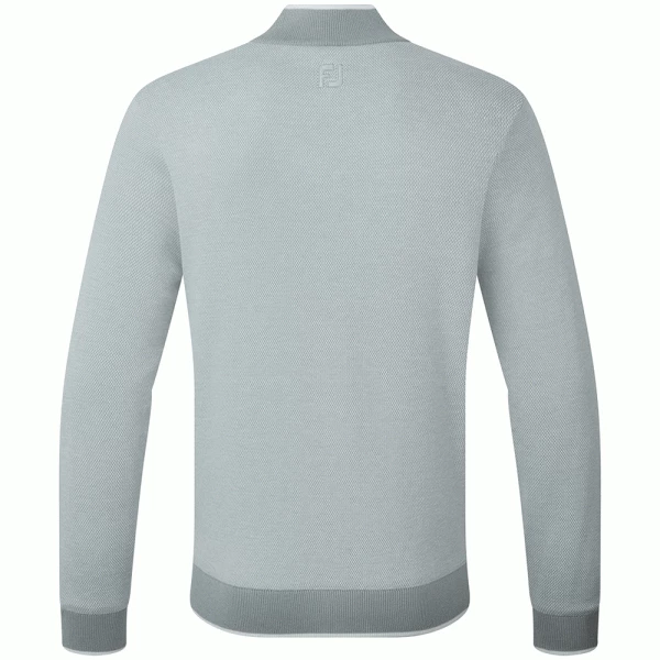 FOOTJOY WOOL BLEND LINED FULL ZIP PULLOVER – GREY 4 FOOTJOY WOOL BLEND LINED FULL ZIP PULLOVER – GREY - Image 2